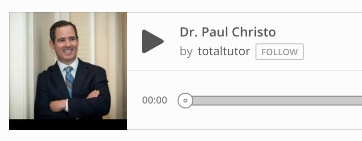 “The Total Tutor” Neil Haley interviews Dr. Paul Christo